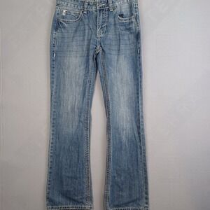 Rock & Roll Cowboy Bootcut Jeans Mens‎ 30x31 Whiskered Embroidered Western